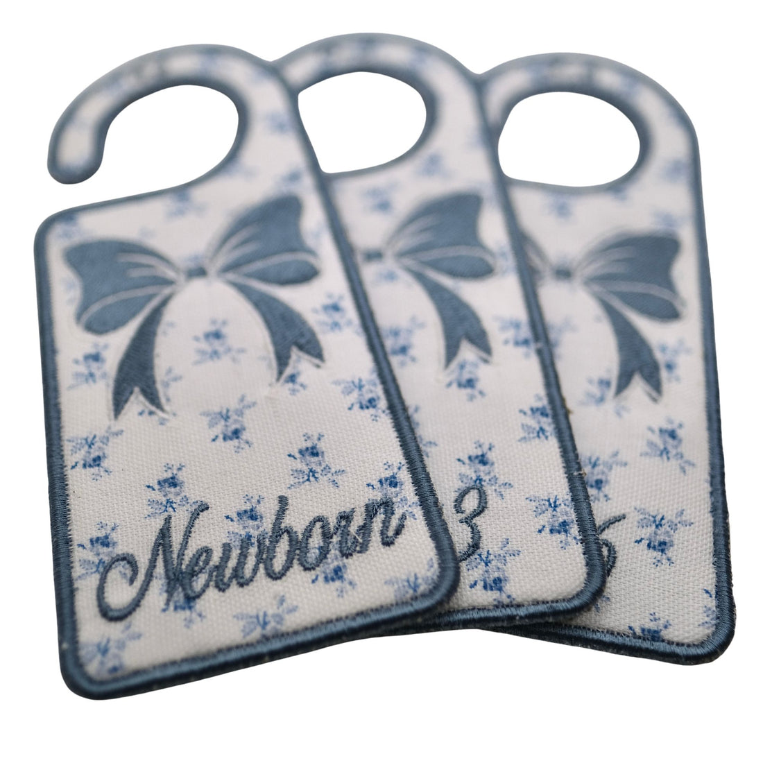 Embroidered Blue Bow Baby Closet Dividers – Newborn to 24 Months
